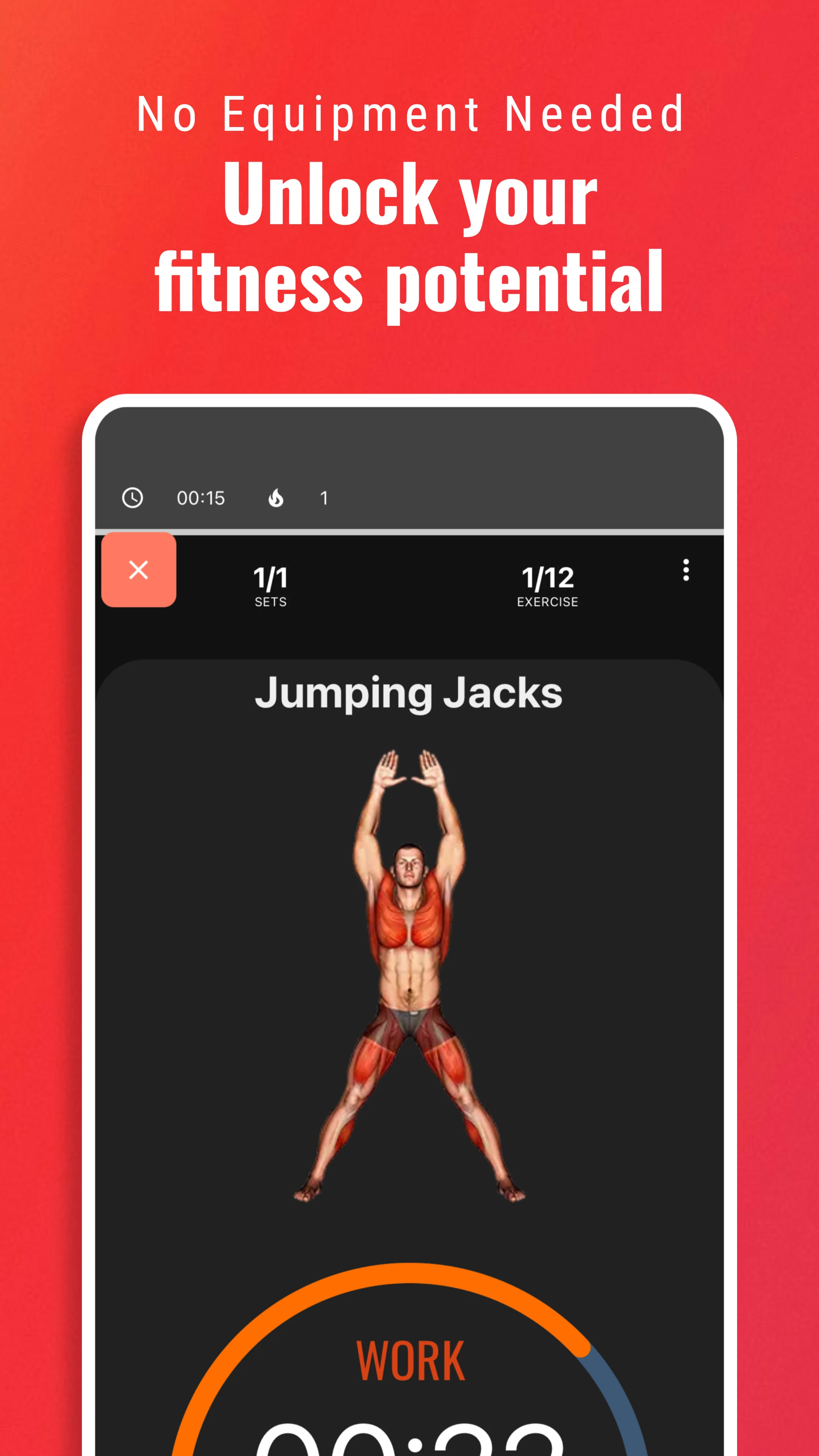 Home workouts BeStronger screenshot