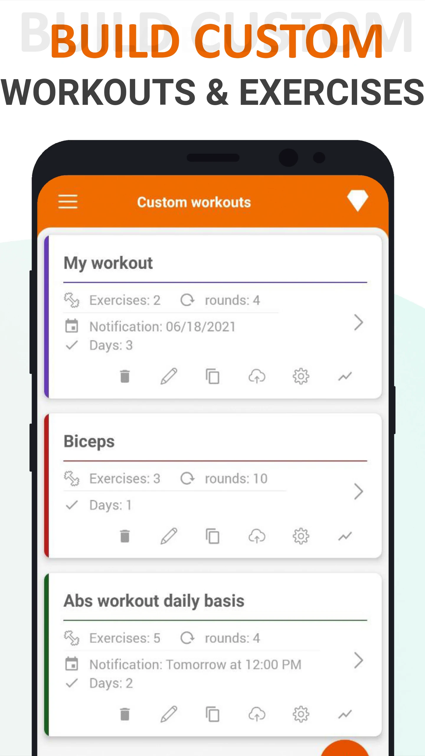 Home workouts BeStronger screenshot