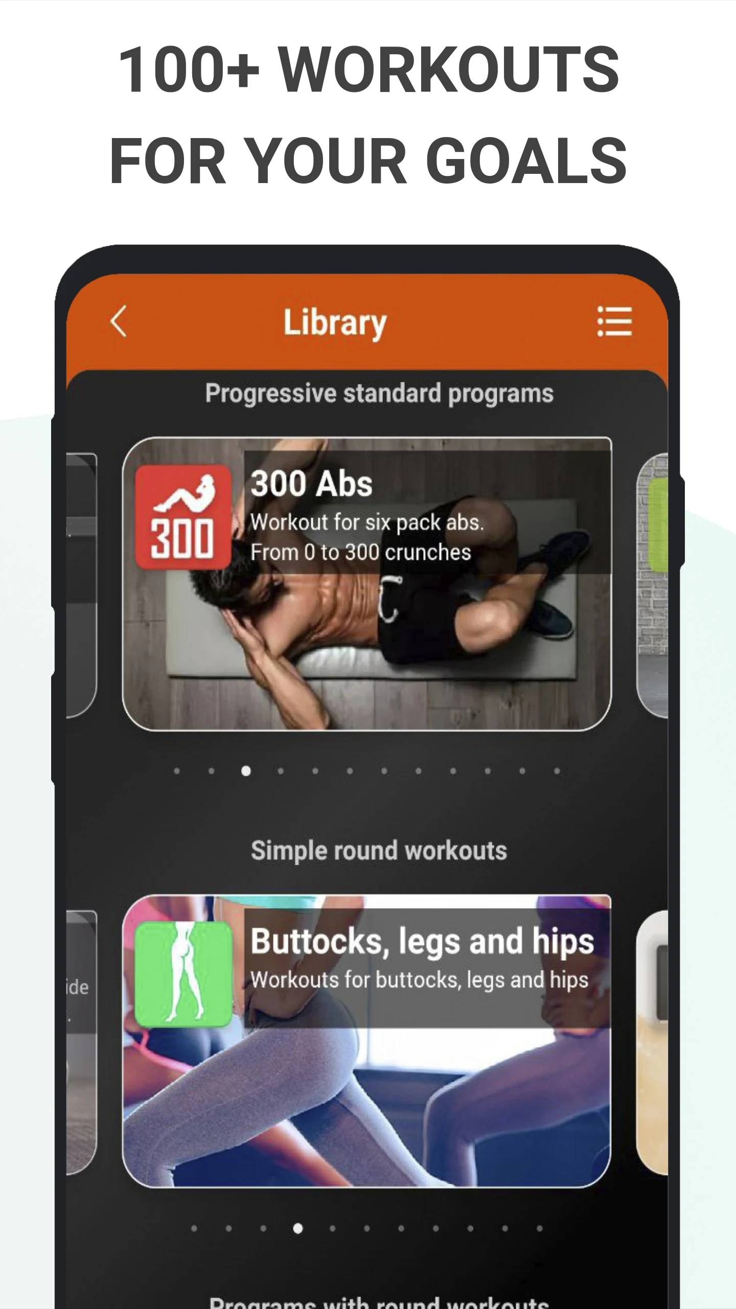Home workouts BeStronger screenshot